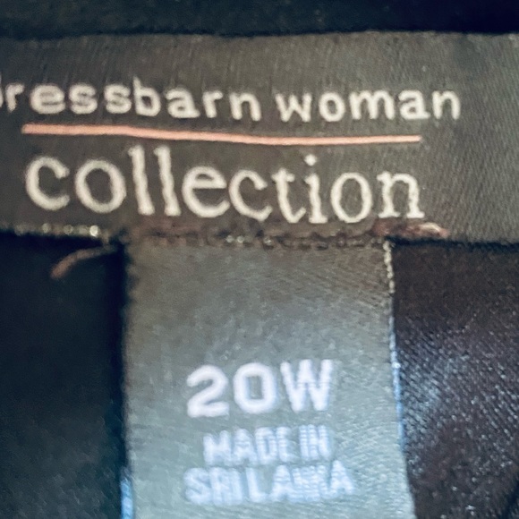 Women’s Size 20W Shrug Jacket Dressbarn Black Open Front 3/4 Sleeves Silky Soft - Picture 9 of 11